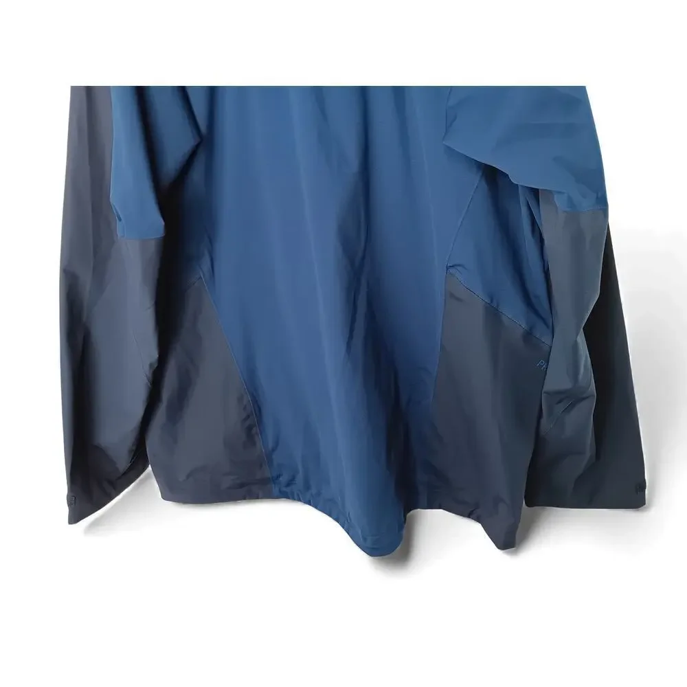 New Rab Kinetic Alpine 2.0 Jacket XXL Blue Softshell Hooded BuildGroup Logo